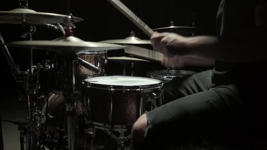 A man playing the drums