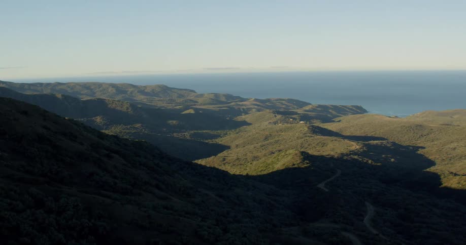 Aerial view of mountain range