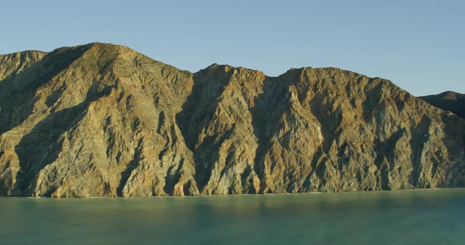 Steep mountains meet the Pacific on Catalina's rocky shore