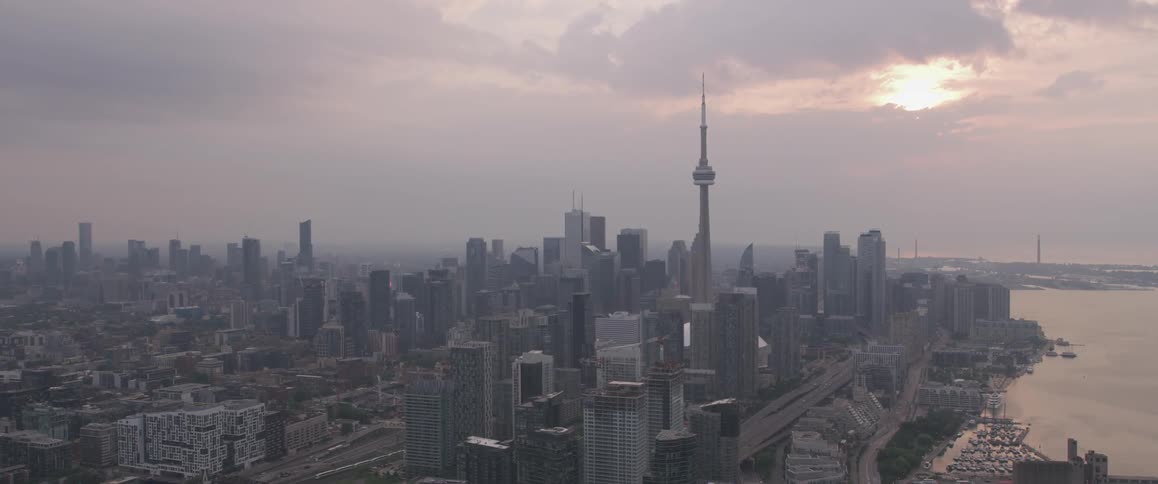 Skyline of a city