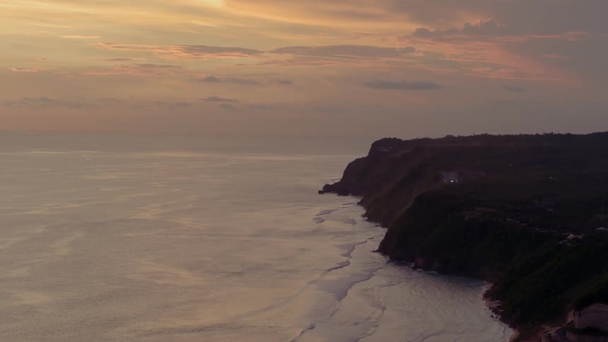 Water meeting up with a cliff