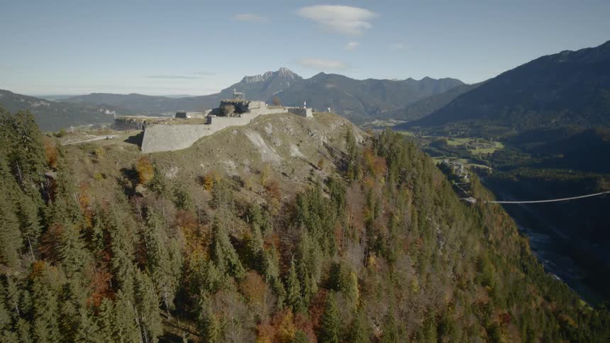 A fort on top of a hill