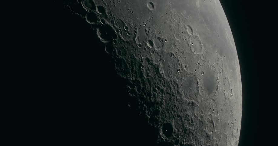 There are craters on the Moon