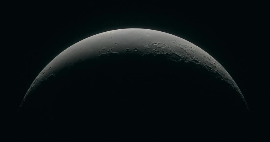 View of a Moon from the space