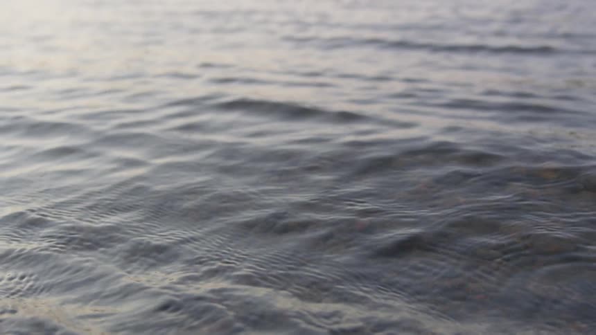 Gentle waves in a clear body of water