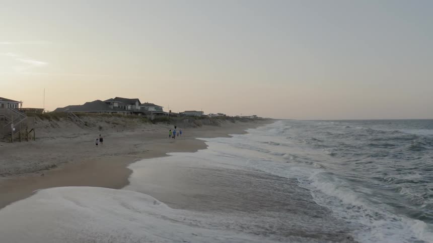 People standing on the beach