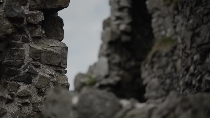 The stones of a ruined structure