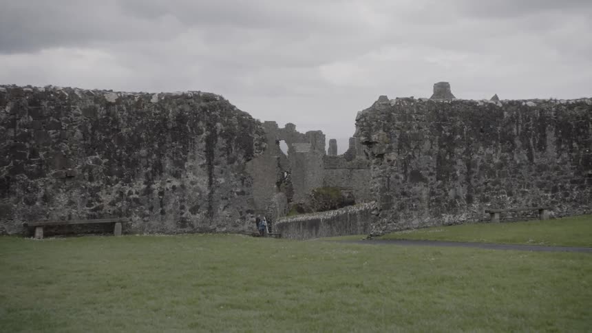 An old castle that is made out of rocks