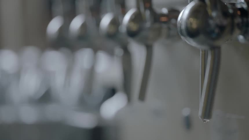 Close view of faucets