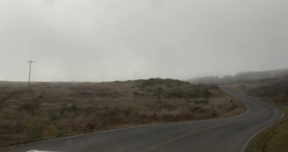 Rural road in the desert in low light