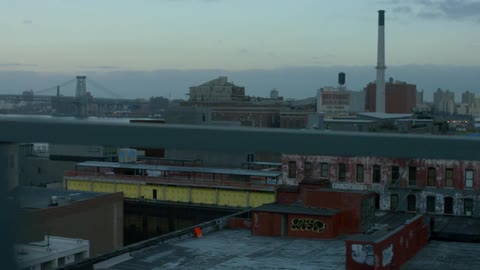 A large city on a cloudy morning
