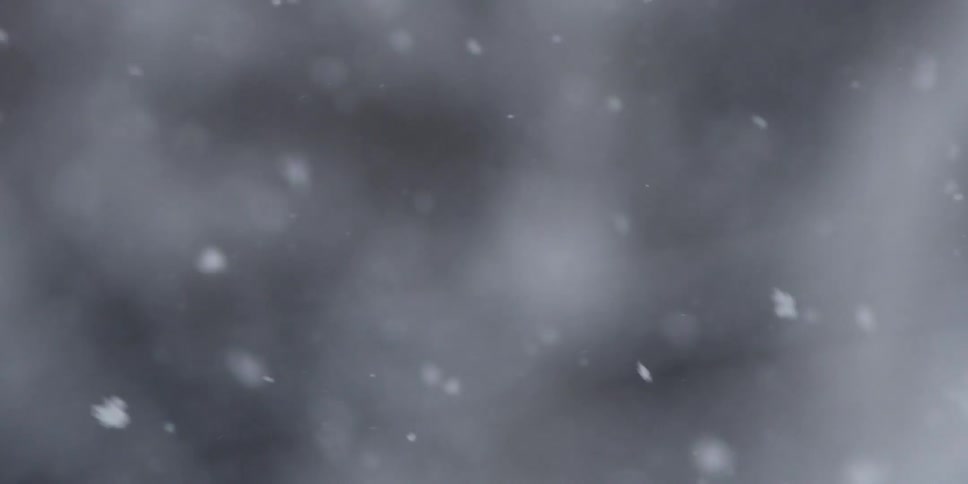 Snowflakes falling