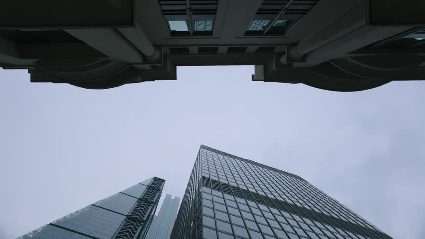 View of skyscrapers from the ground