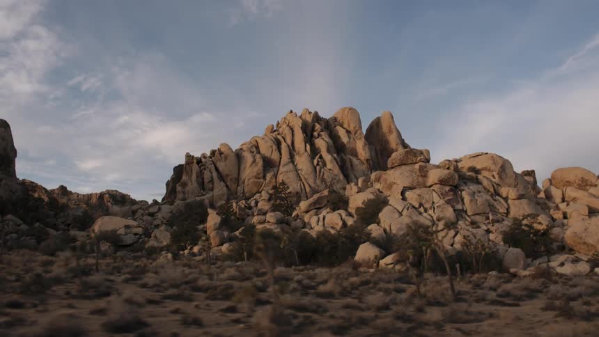 Interesting rock formation by road
