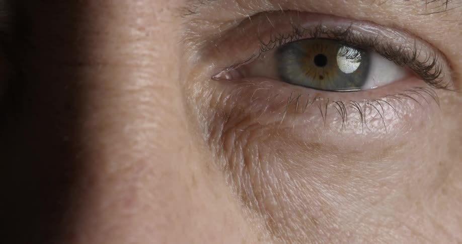 A closeup of an eye