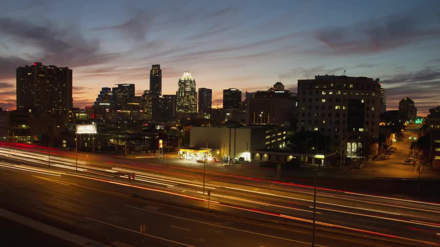 A city skyline