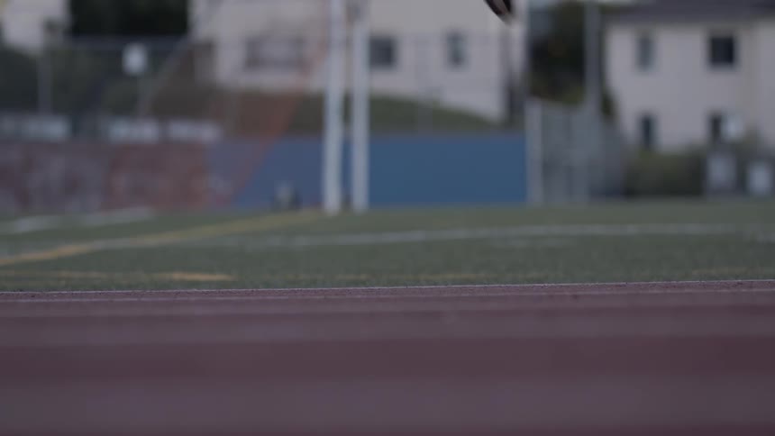 Man jumps on track