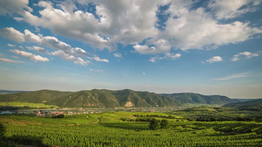 Time lapse of a rural farm land