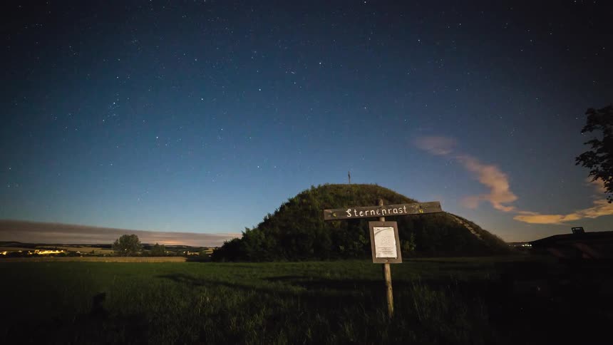 A timelapse of a hill