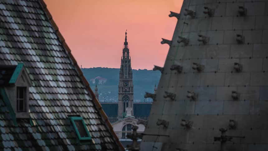 Rooftops of buildings