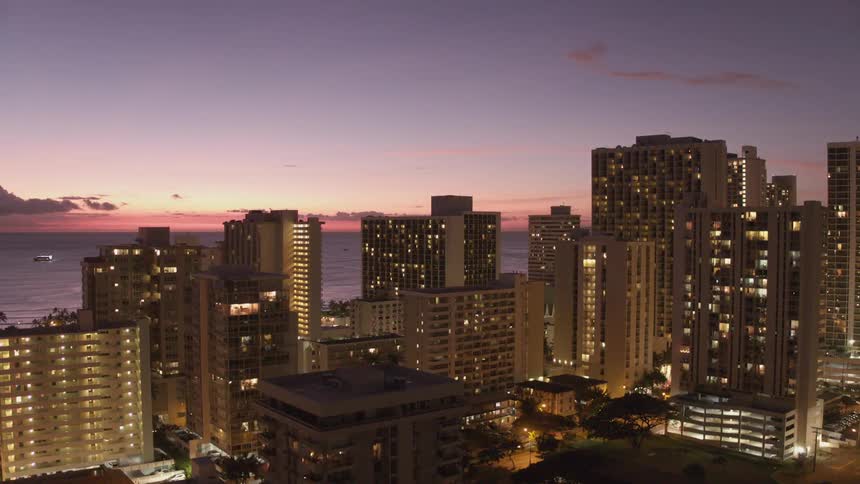 Skyline view of a downtown area