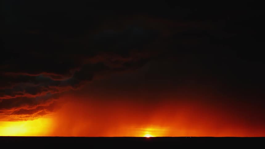 A shot of the sky during a storm
