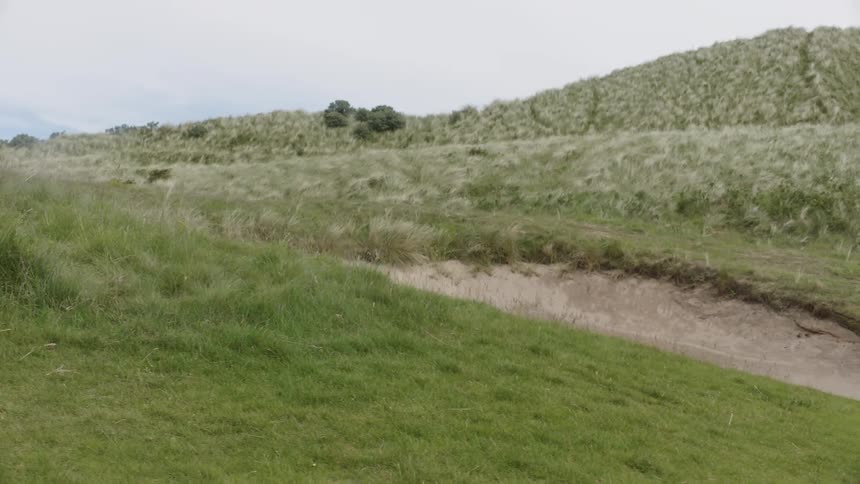 Sand dune on the golf course