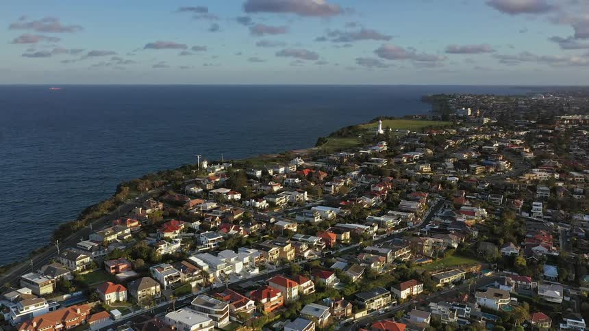 A large coastal neighborhood