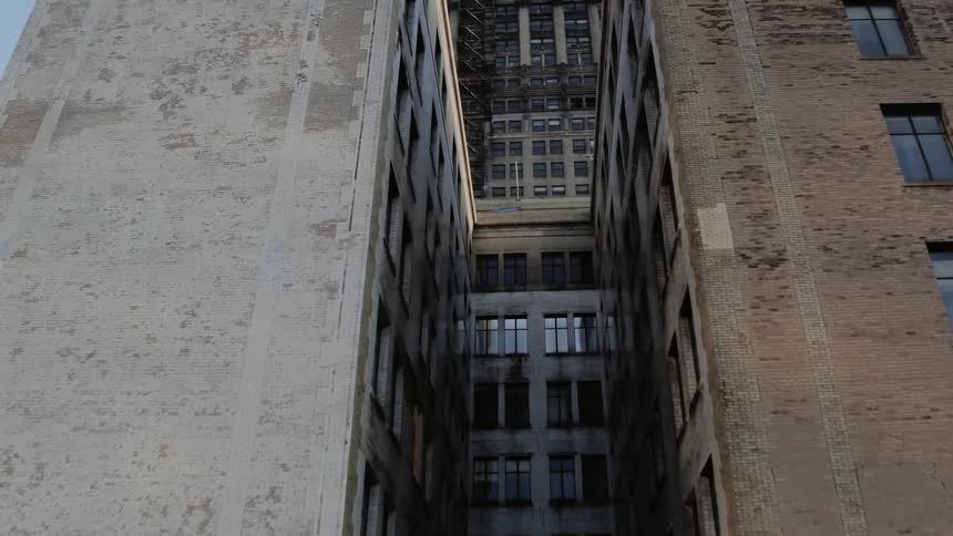An old skyscraper on a sunny day