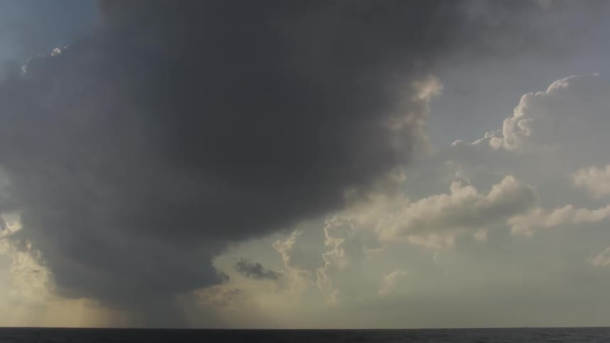 Clouds movingin front of the sun