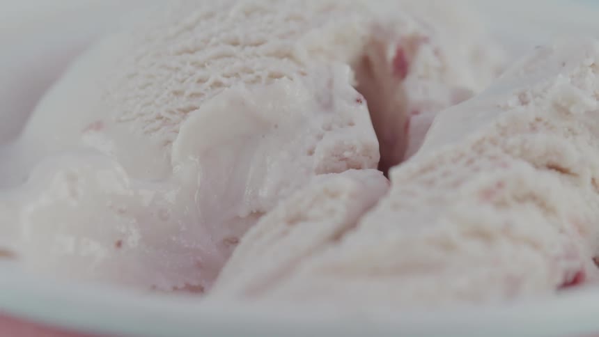 Ice cream in a container