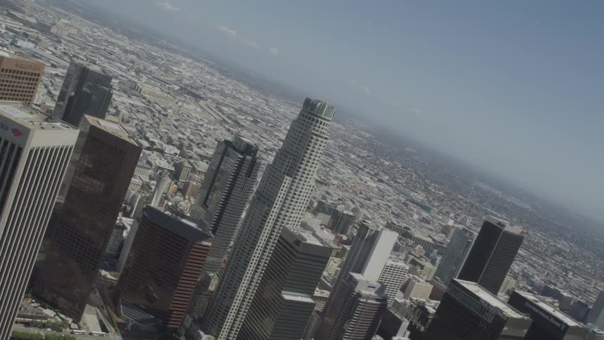 Skyscrapers in a metropolis during the day