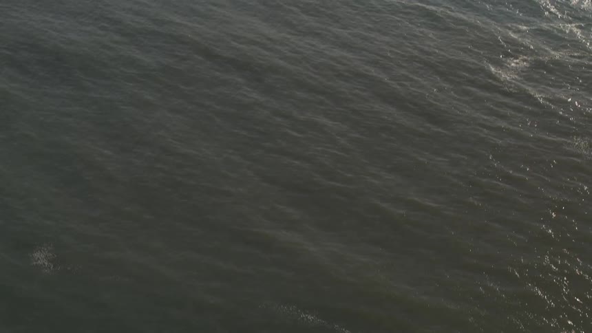 Birds eye view of a body of water