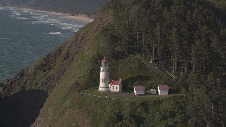 Beacon is built on a slope of a mountain
