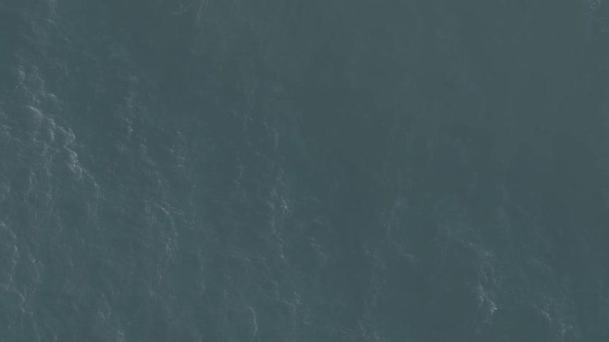 Waves ripple across ocean