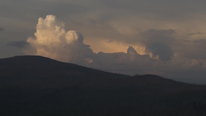 Large clouds in the distance