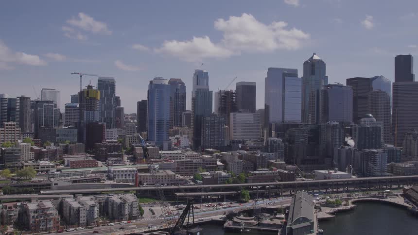 Cityscape near the water