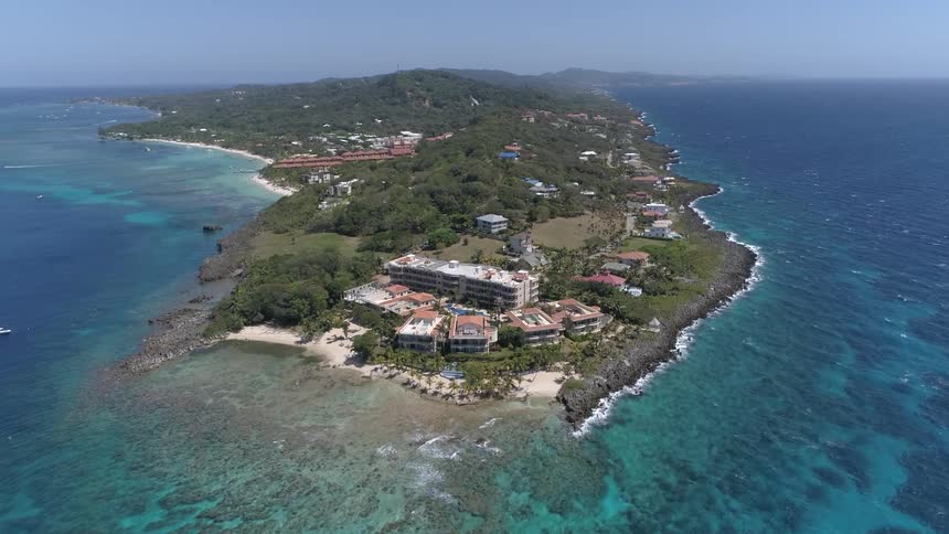 Beautiful scenery of a coastal of a small island