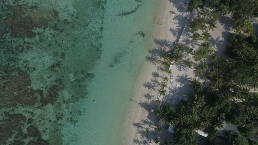 Birds eye view of a beach