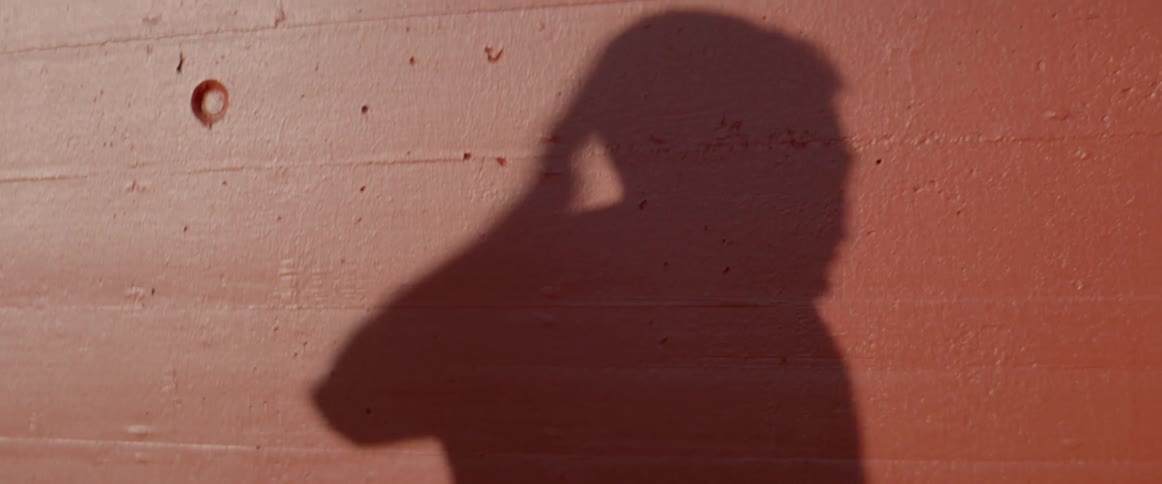 Silhouette of man dancing