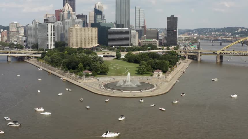 Bird eye view of a metropolitan city