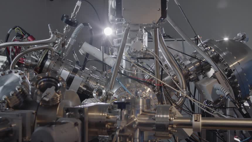 A room filled with stainless steel equipment