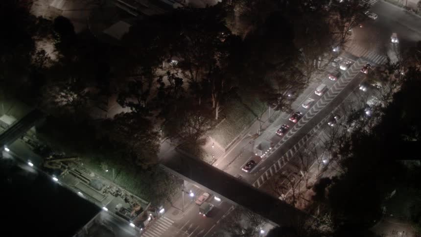 Flashing lights of emergency vehicles on a high traffic roadway