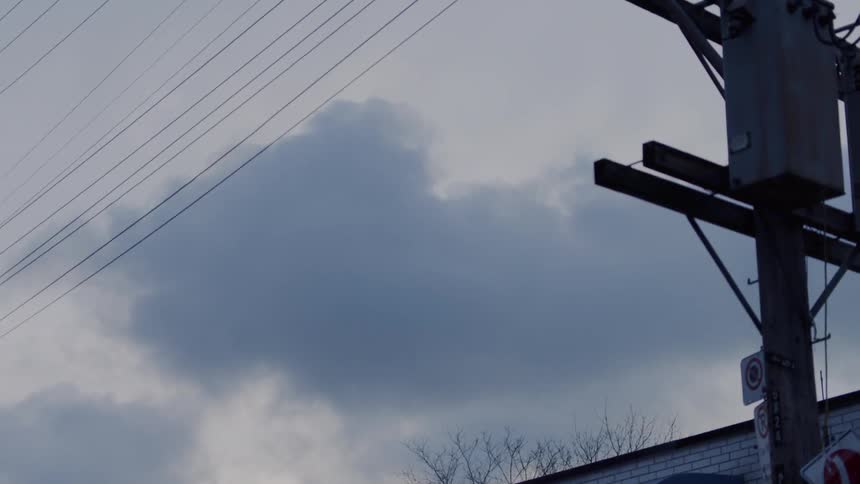 View of clouds moving across the sky