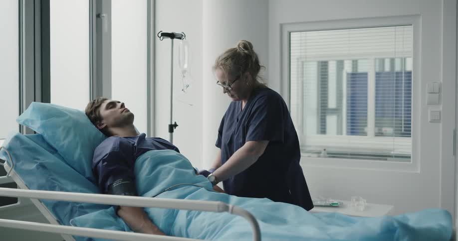 A nurse is preparing to take blood from a patient
