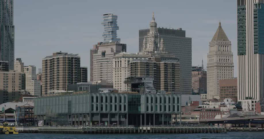 Landscape view of a downtown area in a city
