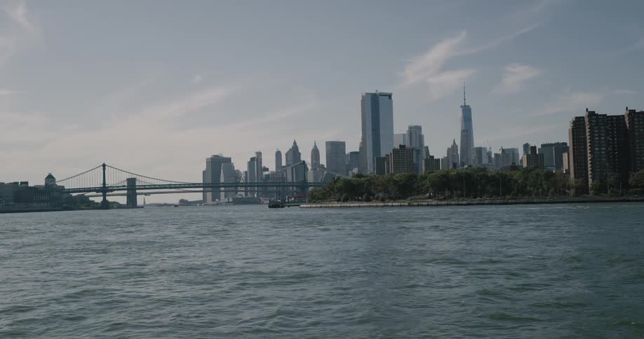 Landscape view of a city across the water