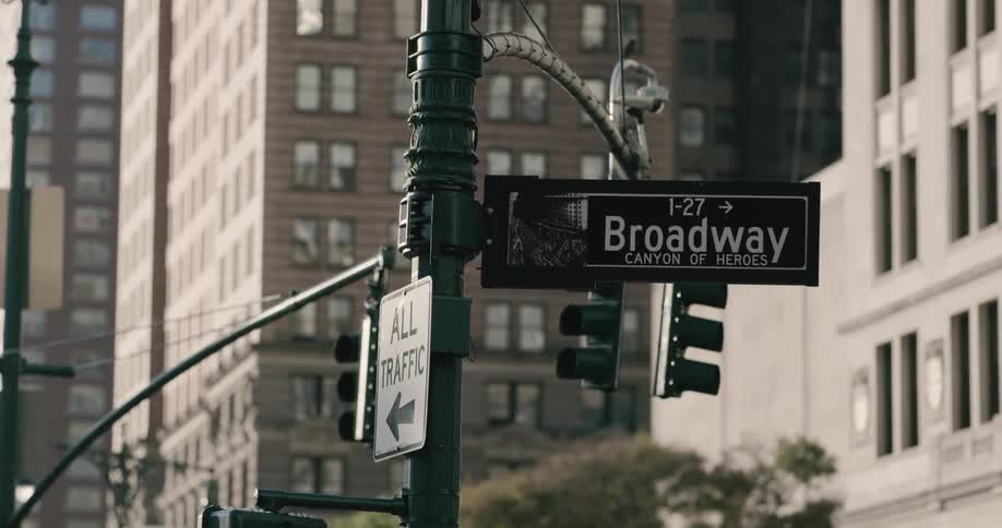 Broadway street signage