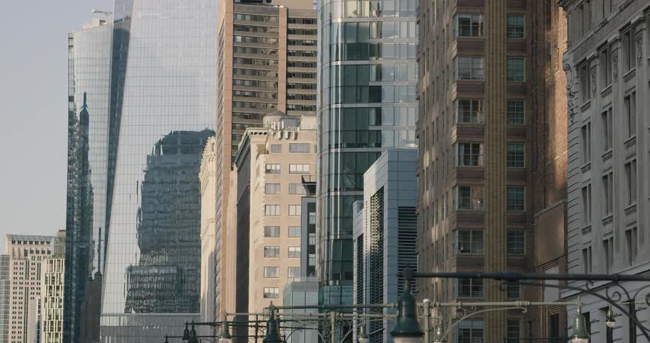 View of the tall buildings in the city during daylight