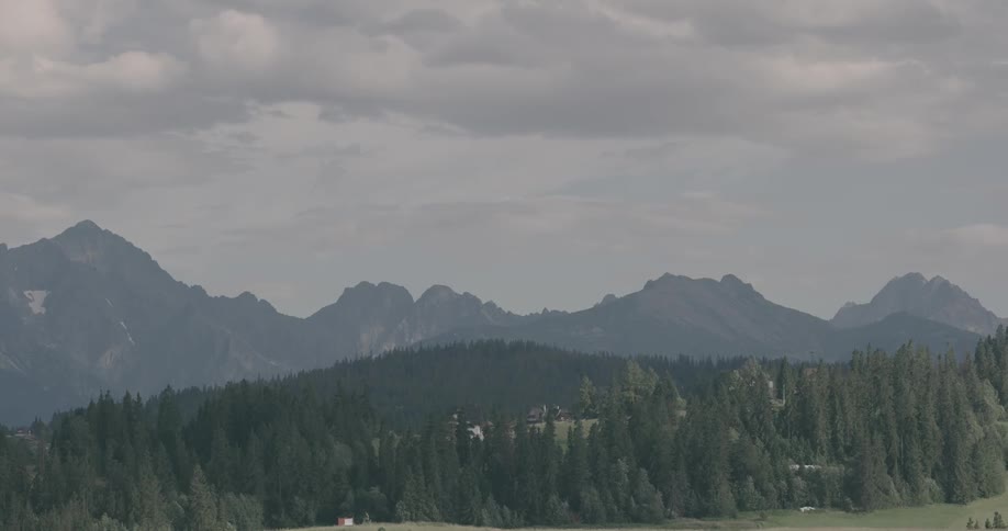 Landscape of mountains with tree hill during daylight